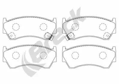Комплект тормозных колодок, дисковый тормоз BRECK купить